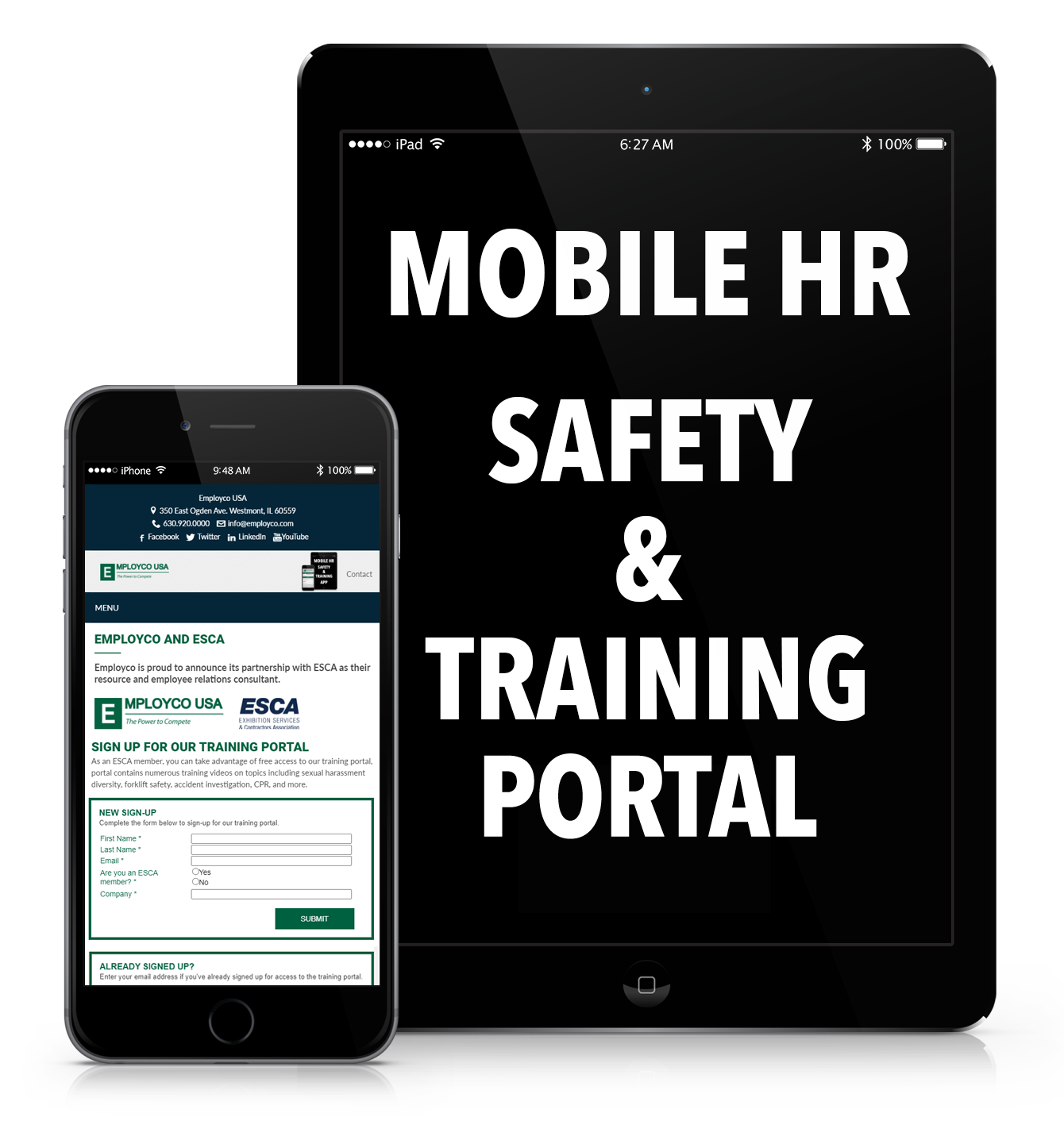Mobile device training link.